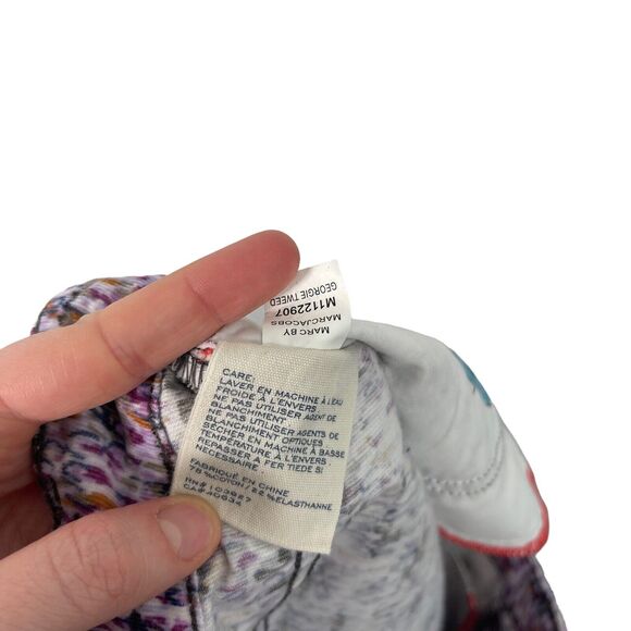 Marc by Marc Jacobs Lou Skinny Jeans Purple Printed Corduroy Mid Rise Womens 29 - Picture 8 of 8